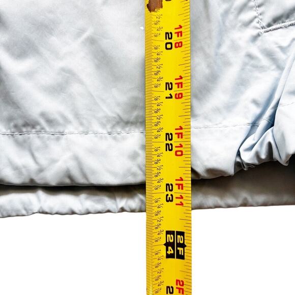 Giordano Waterproof Hooded Rain Jacket Sz XS Blue Elastic Drawstring Packable - Picture 9 of 11